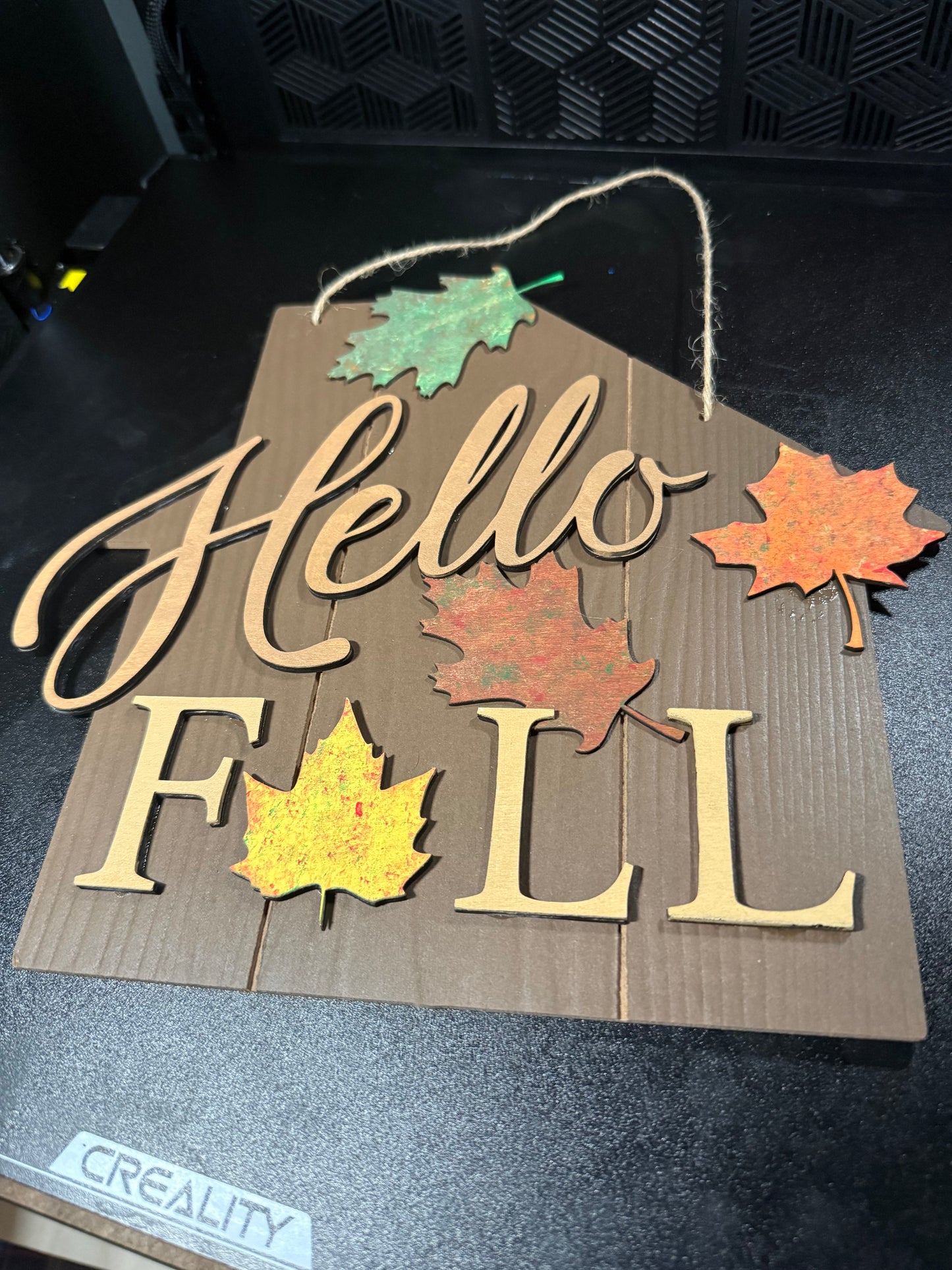 Hello Fall Door Sign | Autumn Decor | DIY Craft Kit or Painted